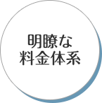 明瞭な料金体系